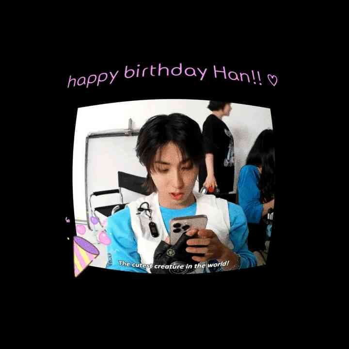 HAPPY BIRTHDAY OUT BBG HANNIEEEEEE!! <33333 he's 26 today, so I wish him the bestest if luck! even tho I wasn't able to watch the live bc I don't have my laptop in japan I still with him well!! ^^ also 100% mixable, just give credit!! #kinemasterpleasedontreject #han #hanjisung #skz #straykids #edit #cuteedit #mix #mixable #trendy