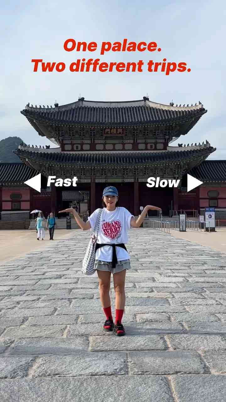 I showed this route in Slow & Fast travel styles… So, what’s your travel style? 🌿 Slow or ⚡ Fast? Save this for your Korea trip! 🇰🇷✈️ 🎥 본 컨텐츠는 #키네마스터 로 부터 #제작비지원 을 받아 #영상편집 되었습니다. - 키네마스터 앱을 이용하면 본 영상처럼 다양한 효과와 기능을 이용하여 재밌는 영상을 제작할 수 있답니다! - 본 영상은 ‘속도그래프‘기능과 효과음을 함께 사용하여 제작할 수 있습니다.